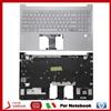HP Tastiera Con Top Case HP Pavilion 15-EG 15-EH Silver Fingerprint Retroilluminata