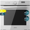 Cecotec Forno Integrabile Multifunzione 60 cm Bolero Hexa AF316000 Glass White A 3400 W, 81 L Capacità, 11 Funzioni con Airfryer Master, Pizza Master, Steam Asisst, Steam EasyClean, 3D Cooking,