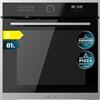 Cecotec Forno Integrabile Multifunzione 60 cm Bolero Hexa AF316000 Edge A 3400 W, 81 L Capacità, 11 Funzioni con Airfryer Master, Pizza Master, Steam Asisst, Steam EasyClean, 3D Cooking, Defrost
