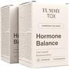 Tummy Tox Hormone Balance, 120 capsule | Estrogeni Femminili Ormoni con Clorella, Iodio, Melissa, Alga Marina Bruna, e Vitamina B6