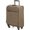 BIBA Valigia da Viaggio Unisex in Poliestere, Bagaglio Grande Travel Lila G LG28, Manico Trolley, Chiusura con Cerniera, Poliestere, Colore Kaki