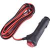 Tiardey Meno di 60w 12V/24V maschio universale presa accendisigari presa accendisigari connettore interruttore on-off - lunghezza cavo 3 m