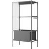Kfwfuaee Modulars Designs Wardrobe Closet Armadio portatile Robe Closet per soluzione di archiviazione flessibile ad installazione rapida