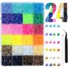 HaploS Strass Unghie, 28800 Pezzi Strass per Unghie, 24 Colori Brillantini Unghie Nail Art con Pinzetta e Penna per Punteggiatura di Strass, DIY Brillantini per Unghie, 3mm
