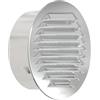 Plikc - Griglia aerazione tonda con rete - MADE IN ITALY (Alluminio - foro 100)