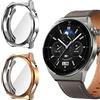 ToVioc Cover Compatibile con Huawei Watch GT 3 Pro 46mm Custodia Full Protezione, [2 Pezzi] [Anti-Graffio] Shell con Pellicola Protettiva per Huawei Watch GT 3 Pro 46mm - Oro Rosa & Argento