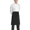EGOCHEF Grembiule vita con tascone egochef 70x70cm nero - Nero - 65% Poliestere 35% Cotone