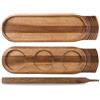 CHURCHILL Vassoio linea igneous churchill in legno cm 48 x 14 - Marrone - Legno Di Acacia