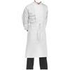 EGOCHEF Grembiule vita con tascone egochef 70x70cm bianco - Bianco - 80% Poliestere 20% Cotone