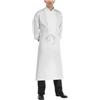 EGOCHEF Grembiule francese in poliestere e cotone bianco cm 90x110 - Bianco - 80% Poliestere 20% Cotone