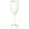 WAF Flute in policarbonato opale bianco in cl 15 (6 pezzi) - Bianco - San