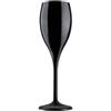 WAF Flute in policarbonato opale nero cl 15 (6 pezzi) - Nero - San