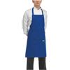EGOCHEF Grembiule con tasca e pettorina royal egochef in poliestere e cotone blu cm 90x70 - Blu - 65% Poliestere 35% Cotone