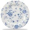 CHURCHILL Piatto piano linea vintage rose chintz churchill in ceramica vetrificata blu cm 21 (6 pezzi) - Ceramica Vetrificata - Bianco Con Decoro Fiori Blu