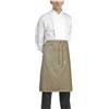 EGOCHEF Grembiule vita con tascone egochef 70x70cm kaki - 65% Poliestere 35% Cotone - Marrone/beige Verdastro