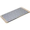 STILCASA Tagliere giusto per pinsa e pizza in acciaio inox e legno cm 38,5x22,5 - Acciaio,naturale - Legno,acciaio Inox