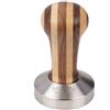 MOTTA Pressino caffè stripes in acciaio inox con manico in legno cm 5,8 - Acciaio Inox,legno - Acciaio,legno Bicolor