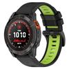 GIOPUEY Cinturini Compatibile con COROS VERTIX 2/2S, Morbido TPU Cinturino [Design a Colori di Giunzione] - Black/Green
