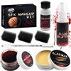 SHOWHEEL Kit Trucco Halloween Cicatrice 8 Pezzi, Trucco Effetti Speciali