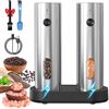 TAVADA Macina Pepe,Macina Sale e Pepe Elettrico,Macinaspezie Acciaio Inossidabile,Macinapepe Automatico per La Cucina per Macinare Spezie, Cumino, Sesamo, Paprika