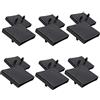 WANGCL 6 Pezzi di Tappi centrali per doghe da Letto, per Letti Singoli e matrimoniali, 65 mm x 9 mm, Colore: Nero