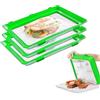WJUAN Vaschette per Alimenti, 3 Pezzi Sottovuoto Vaschette Plastica per Alimenti,con Pellicola Elastica, Contenitori Sottovuoto per Alimenti Degli Alimenti Conservazione(Membrana elastica sostituibile