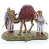 Moranduzzo Cammellieri con Cammello Adatti a Presepe da 6 cm Scala 1:32 - MINI 6 - Statuine Indistruttibili, Stile '700, Rifinite a Mano, Scultore M. Landi, Made in Italy