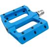 MVTEK Pedali FLAT. Pedali bici in termoplastica. Pedali flat mtb. Pedali bici enduro. Pedali bicicletta 111x105x21mm. Peso 340g. Pedale bici con attacco flat e asse in Cr-Mo su cuscinetti. Azzurro.