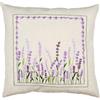 VERVACO Kit Ricamo Prestampato Cuscino LAVANDA Copricuscino Con Cerniera Set Ricamo Principianti ca. 40 x 40 cm Accessori Per Lavoretti Creativi DIY Casa Decor Hobby Adulti Embroidery