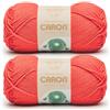 Caron Simply ME Ruby - 2 confezioni da 200 g, 62% acrilico, 20% nylon, 18% lana, #5 Bulky, 220 m, per maglia/uncinetto