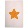 A.S. Création DD132847 - Stampa su tela con stella per cameretta dei bambini, colore: beige, giallo, 50 x 75 cm