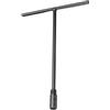 QUARKZMAN Chiave a Bussola Metrica a T-Manico 12mm CR-V Esagonale a 6 Punti Forma a T per Riparazione Moto Bicicletta Auto, Nero