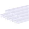 INCREWAY Set di 8 protezioni per porte di armadio in plastica trasparente da infilare per proteggere i piedi degli sgabelli da cucina dai graffi