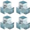 sourcing map Kit di staffe per gazebo a 3 vie, ad angolo retto, per la lavorazione del legno, fai da te, per legname da 3,3 x 3,3 cm, per esterni, patio, gazebo, capanne di tronchi (confezione da 4)