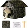 Siuwddee Cuccia Per Gatti Casetta Per Gatti Per Esterni Rifugio Gattis Tendas Impermeabile Per Gattis Randagi Cuccia Per Gatto Da Esterno Tendas Impermeabile Per Animali Domestici Randagi 41x41x33cm