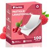 Surfela Fogli per Lavastoviglie - 100 Lavaggi, senza Plastica e Sostenibile, Pulizia Potente con Enzimi Proteasi contro Proteine e Grassi, Ricambio Ecologico per Pastiglie per Lavastoviglie, Lampone