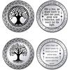 UNICRAFTALE 2 monete per sobrietà, regalo per albero della vita, monete da sfida, monete da sfida, monete per amici, papà, monete commemorative, albero della risurrezione, regali per uomini e donne in