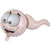 CUPIDO TOYS Spermatozoo Gonfiabile, Gadget Pisello Gigante Addio al Nubilato, Scherzo per Compleanno, Laurea; Addio al Nubilato, Scherzo Laurea Gadget