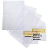 Durable 483119 - Crystal Sign Refill, fogli traslucidi microperforati, f.to 148x105 mm, trasparente, confezione da 10 fogli (20 inserti)