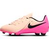 NIKE Jr. Phantom GX 2 Club, Sneaker, Crimson Tint/Black-Pink Blast, 35 EU