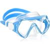 WOVOKA Maschera Subacquea Bambini [5-15 Anni] - Maschera Snorkeling con Bordo in Silicipo Morbido, Vetro Temperato Antigraffio e Vista Panoramica 180° - Infinity Mirror - Ventola di raffreddamento RGB