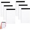 Lytonix 6 Pezzi Block Notes Piccoli A7, Mini Block Notes 30 Fogli per Quaderno con Righe Orizzontali, Fogli Protocollo Righe, Portatile Taccuino Tascabile per Elenchi di Cose da Fare in Ufficio e Nello Studio