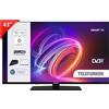 Telefunken Smart TV 43 Pollici HD Ready Display LED Sistema TiVo Nero TELEFUNKEN TE43750B45