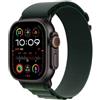 Apple Watch Ultra 2 GPS + Cellular 49mm Black Titanium Case with Dark Green Alpi