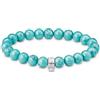 Thomas Sabo Bracciale con perle turchesi in argento 925 riciclato X0293-404-17-L19