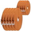 1aTTack.de 0,5m - arancione - 10 pezzi - Cavo di Rete Ethernet Cat6 Piatto Lan Gigabit RJ45 Cat 6 compatibile Cat5 Cat5e Cat7 Cat8