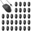 Amazon Basics Mouse USB a 3 pulsanti con cavo (Nero), confezione da 30