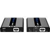 PremiumCord Extender 4K HDMI Fino a 50 m Via Cavo Patch Cat6 / Cat6a / Cat7, Alloggiamento in Metallo, Compatibile con 4K 2160p 60Hz, Full HD 1080p, Non compresso, Senza latenza