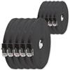 1aTTack.de 0,5m - nero - 10 pezzi - Cavo di Rete Ethernet Cat6 Piatto Lan Gigabit RJ45 Cat 6 compatibile Cat5 Cat5e Cat7 Cat8