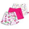 Chicco, Pantaloncini Bambina, Set di 3 Pantaloncini Corti, in 100% Cotone, Ideali per la Primavera e L'Estate, Abbigliamento Bambine e Ragazze